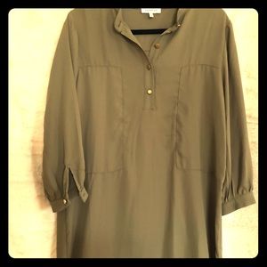 Long sleeve shirt/dress